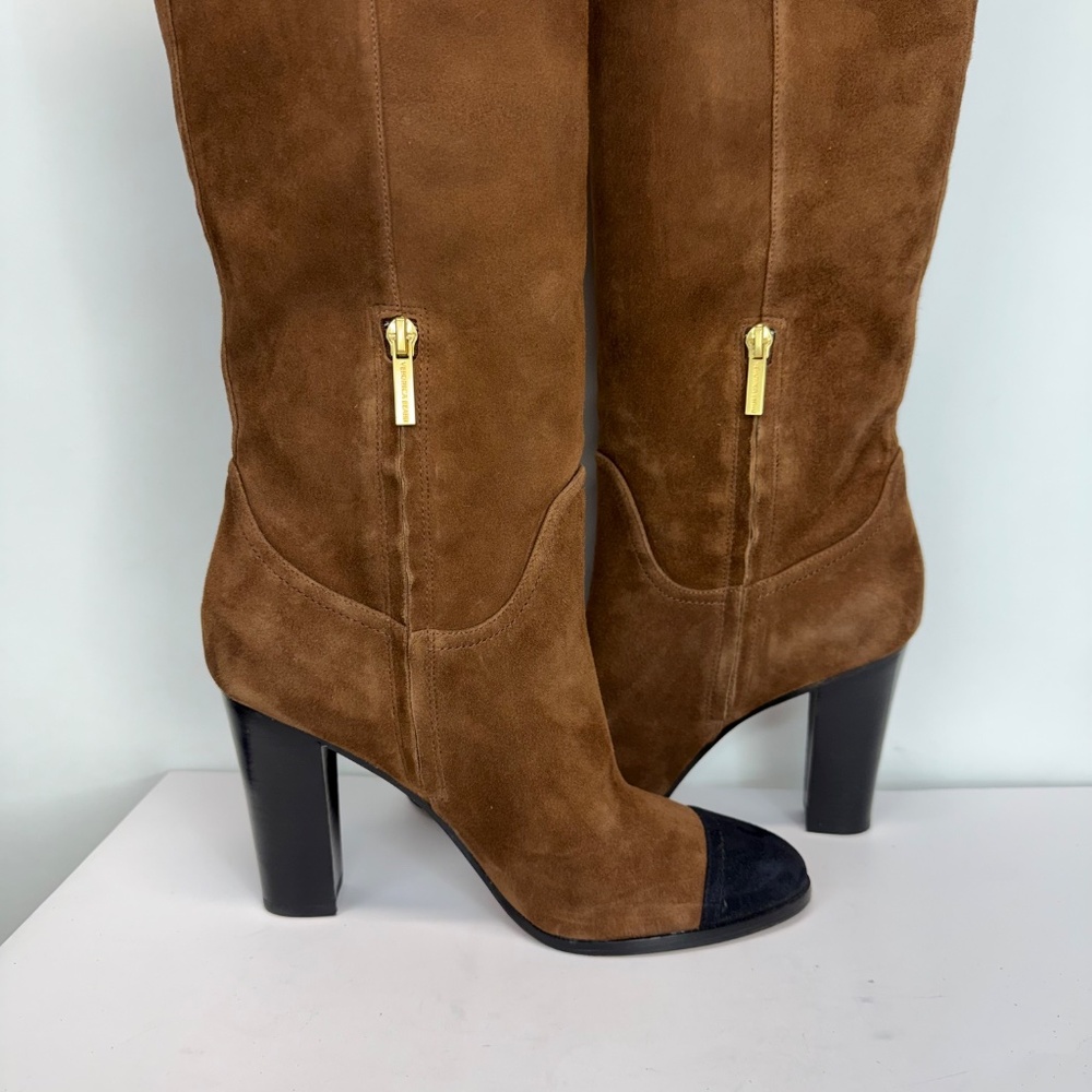 New Veronica Beard Conrad Cap Toe Over the Knee Boot Sz 9 - Picture 13 of 15